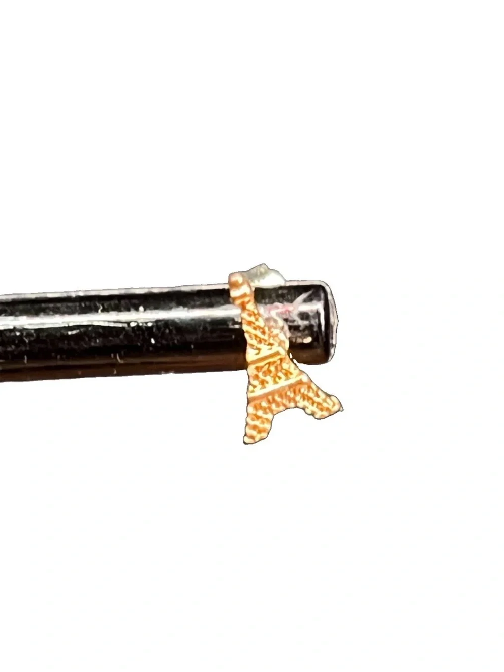 Child Size Sm Rose Gold Tone Eiffel Tower Stud Parisian Earrings Minimalist